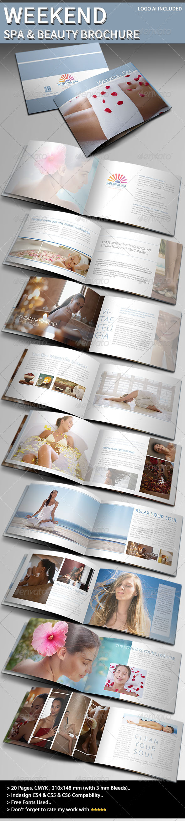 Weekend Spa & Beauty Brochure - Informational Brochures