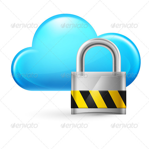 GraphicRiver Cloud Computing and Lock 4147138 GraphicRiver Cloud Computing and Lock 4147138