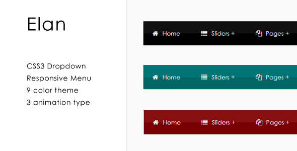 CodeCanyon Elan CSS3 Responsive Dropdown Menu 4148557 CodeCanyon Elan CSS3 Responsive Dropdown Menu 4148557