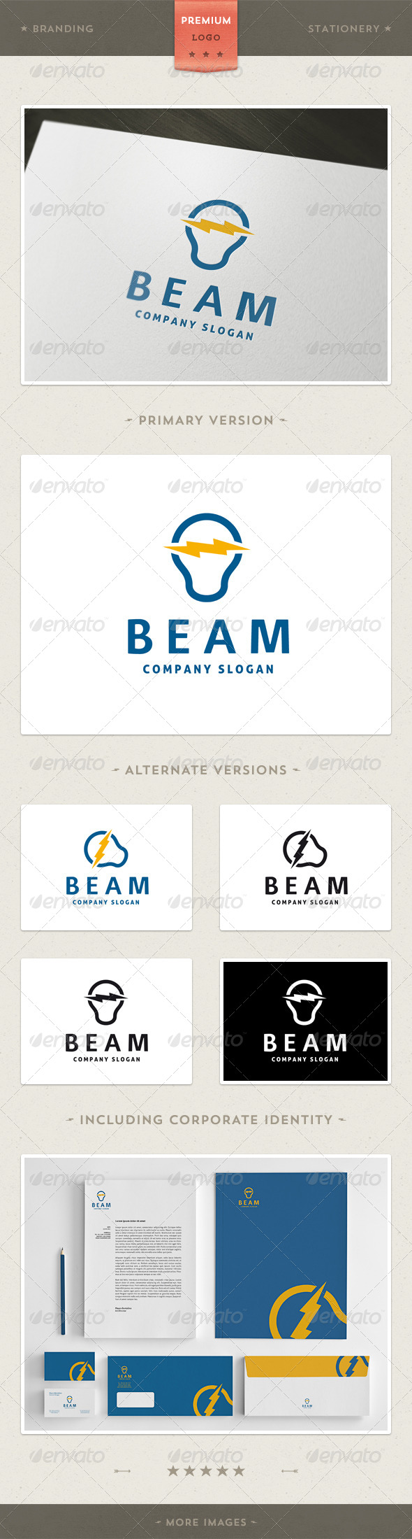 GraphicRiver Power Light Logo Template 3909095 GraphicRiver Power Light Logo Template 3909095