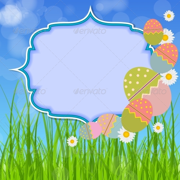 GraphicRiver Easter Eggs Card with Colourful Eggs 4159113 GraphicRiver Easter Eggs Card with Colourful Eggs 4159113