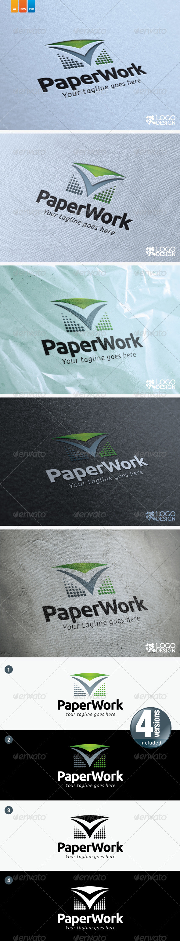 Paper Work - Objects Logo Templates