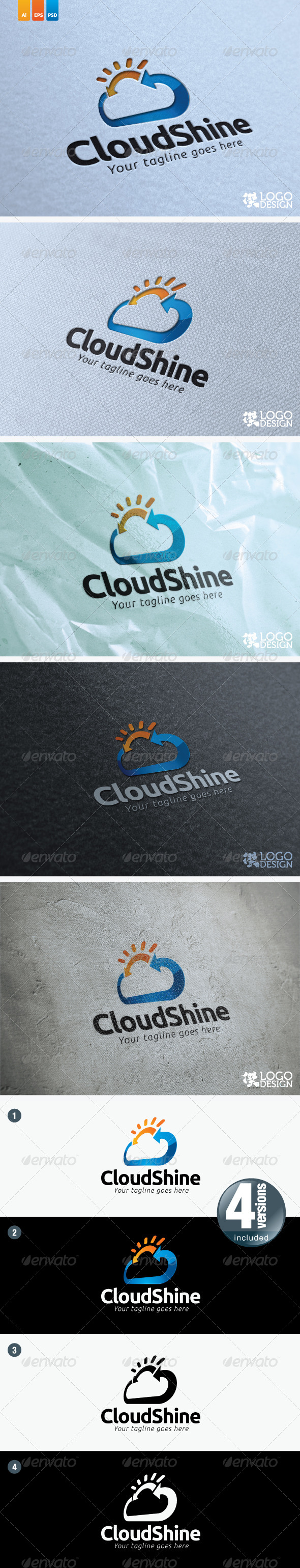 Cloud Shine - Symbols Logo Templates
