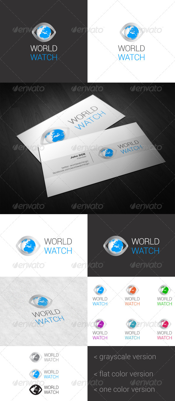GraphicRiver World Watch Logo 4082271 GraphicRiver World Watch Logo 4082271