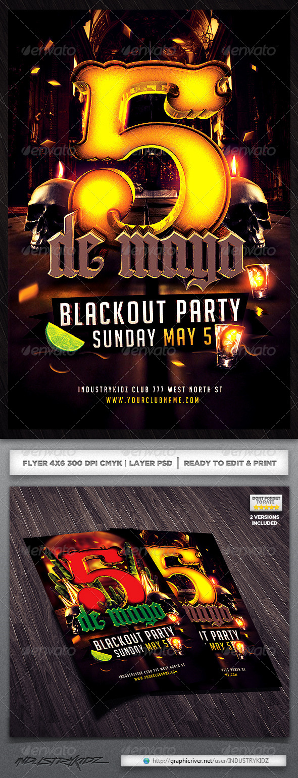 GraphicRiver Cinco De Mayo Party Flyer 4173218 GraphicRiver Cinco De Mayo Party Flyer 4173218