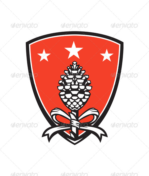 GraphicRiver Thyrsus Pine Cone Staff Leaves Retro 4174795 GraphicRiver Thyrsus Pine Cone Staff Leaves Retro 4174795