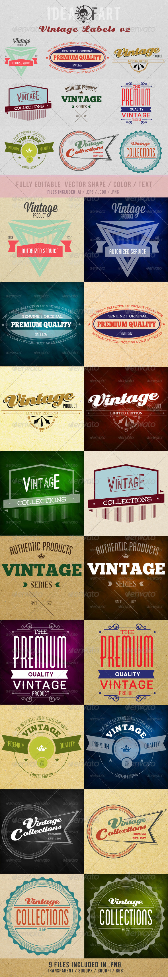 GraphicRiver Vintage Label v2 4176453 GraphicRiver Vintage Label v2 4176453
