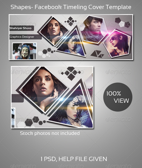 GraphicRiver Shapes FB Timeline Cover 4016675 GraphicRiver Shapes FB Timeline Cover 4016675