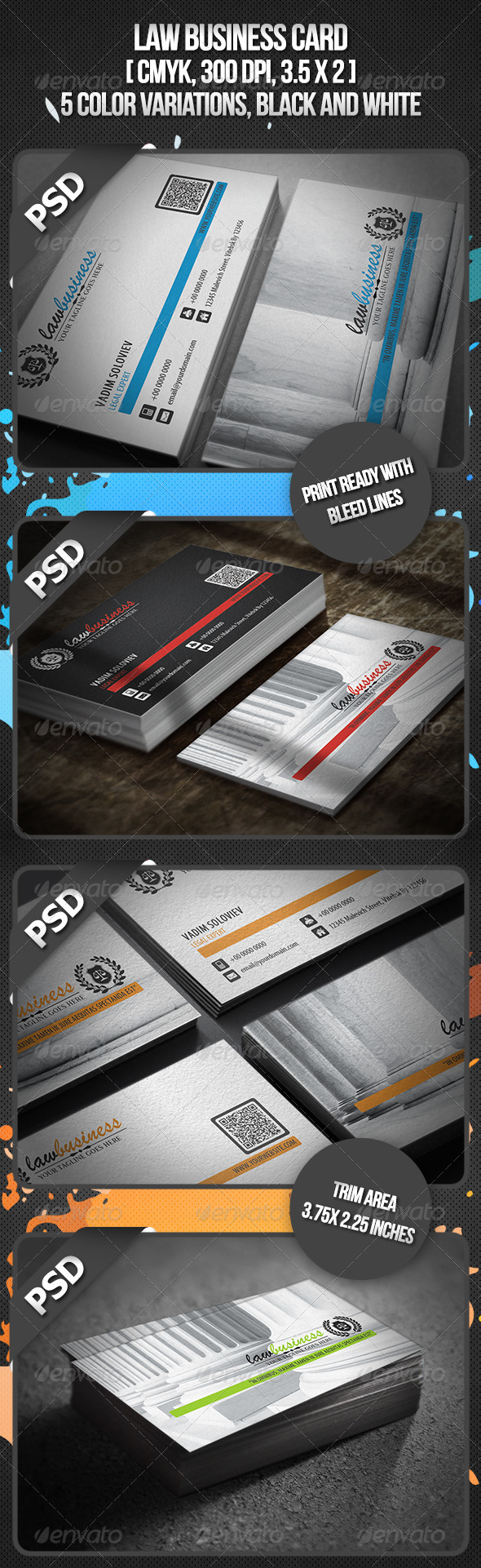 Law Business Card - Industry Specific Business Cards