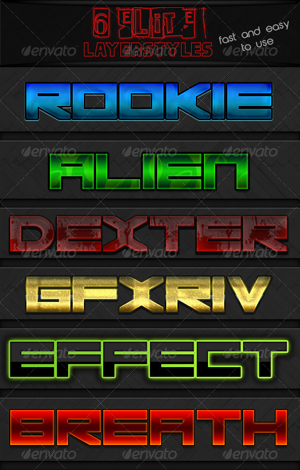 GraphicRiver 6 Elite Photoshop Layer Styles 4119472 GraphicRiver 6 Elite Photoshop Layer Styles 4119472