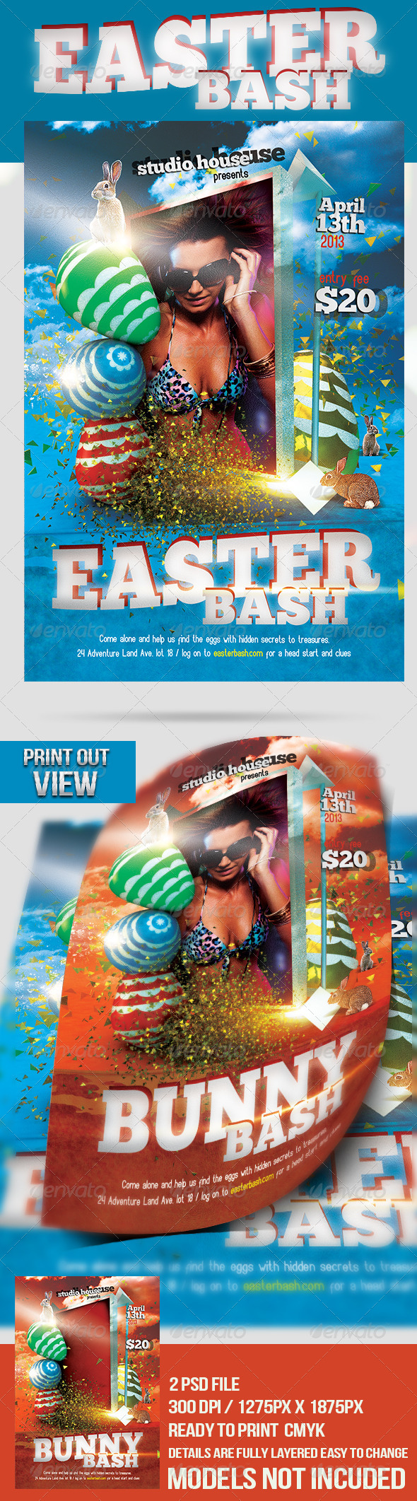 GraphicRiver Easter Bash Party Flyer 4188726 GraphicRiver Easter Bash Party Flyer 4188726