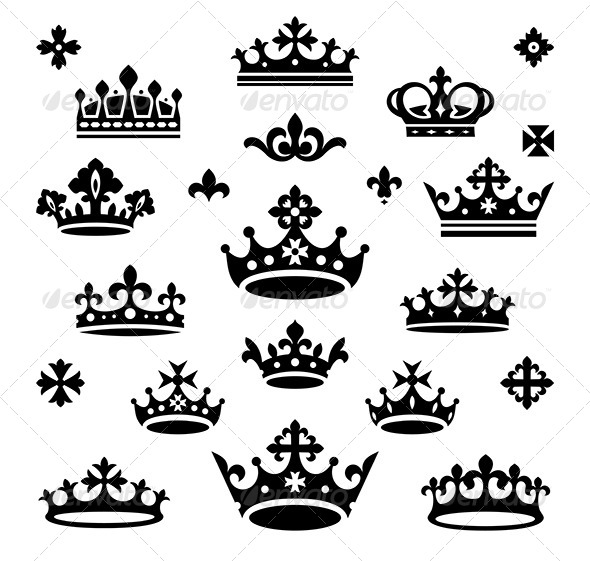 GraphicRiver Set of Crowns 4191865 GraphicRiver Set of Crowns 4191865