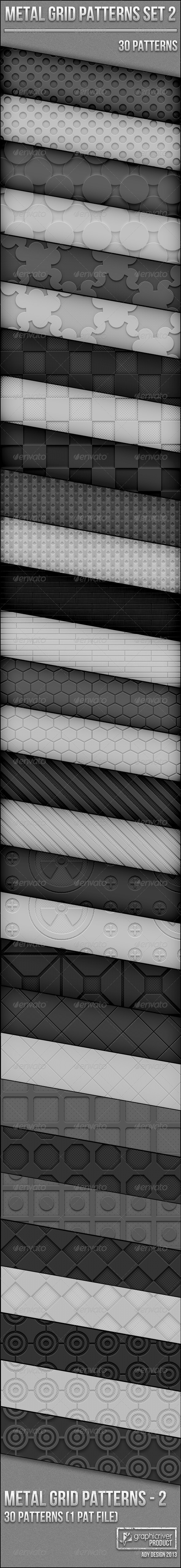 GraphicRiver Metal Grid Patterns Set 2 4135021 GraphicRiver Metal Grid Patterns Set 2 4135021