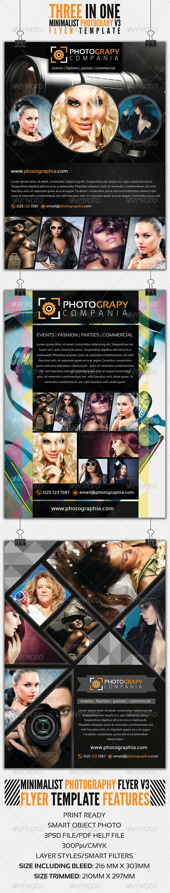Minimalist Photography Flyer v3 - Corporate Flyers