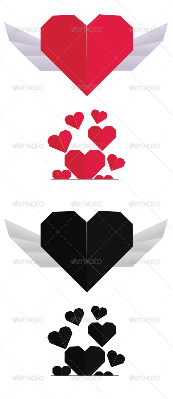 GraphicRiver Winged Heart Heart Pocket 4107677 GraphicRiver Winged Heart Heart Pocket 4107677