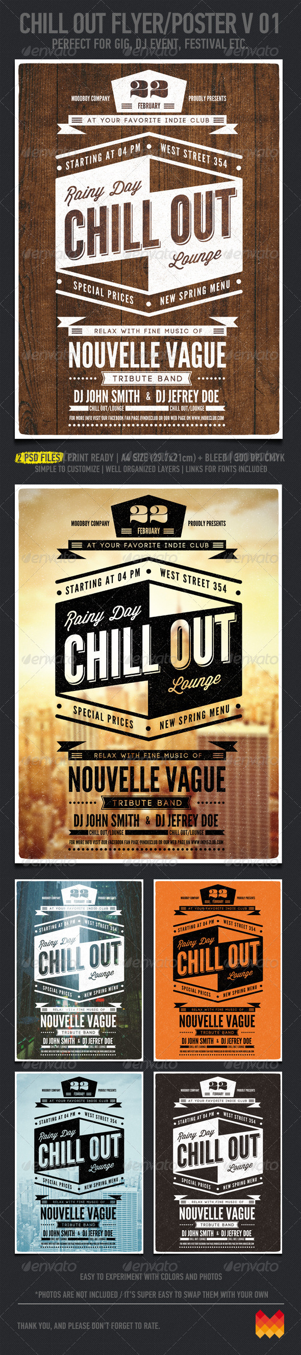 Chill Out Flyer/Poster V. 01 - Flyers Print Templates