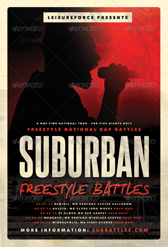 GraphicRiver Suburban Freestyle Hip-Hop Flyer Template 4208554 GraphicRiver Suburban Freestyle Hip-Hop Flyer Template 4208554