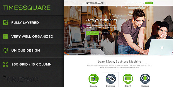 ThemeForest Timessquare Premium PSD Landing Page 4221074 ThemeForest Timessquare Premium PSD Landing Page 4221074