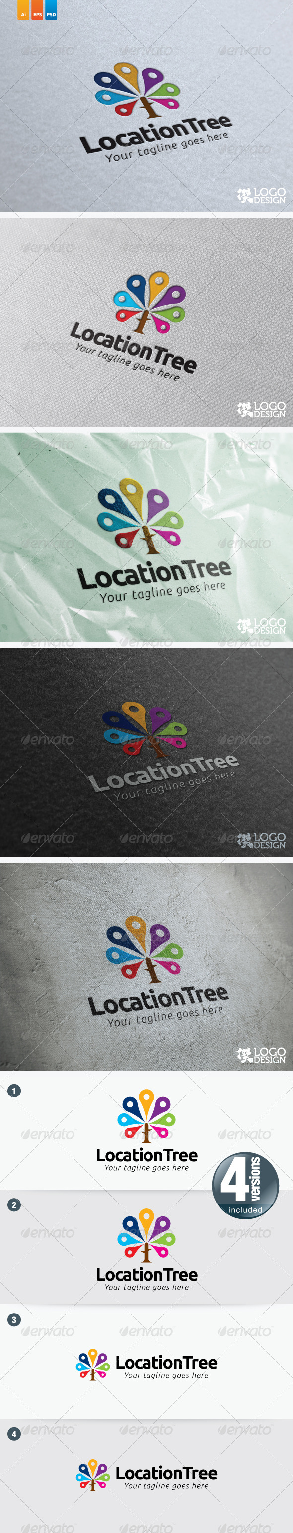 Location Tree - Nature Logo Templates