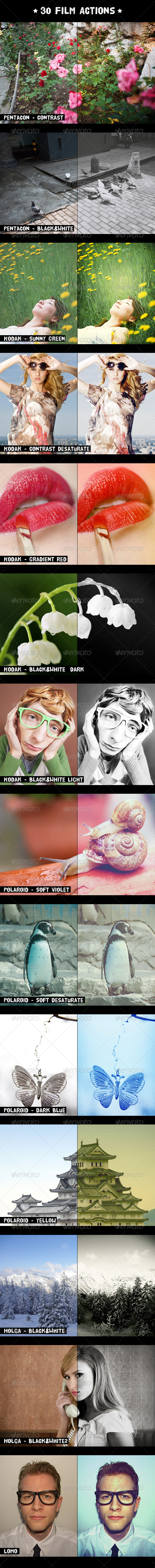 GraphicRiver 30 Film Actions 4238416 GraphicRiver 30 Film Actions 4238416