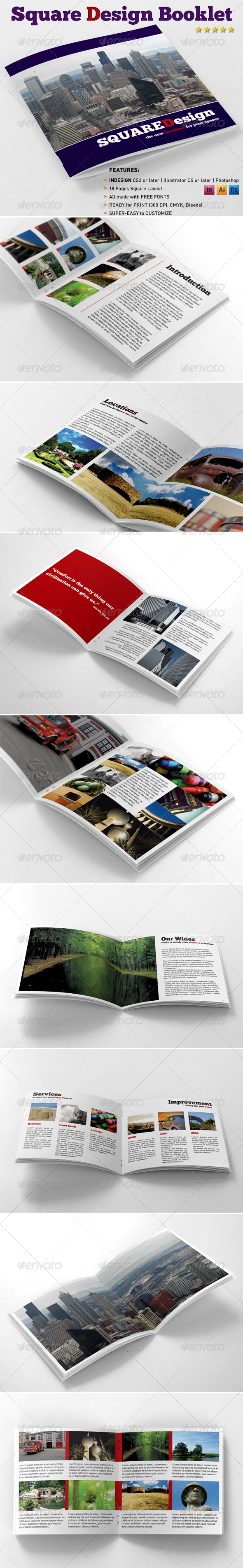 Square Design Booklet - Catalogs Brochures