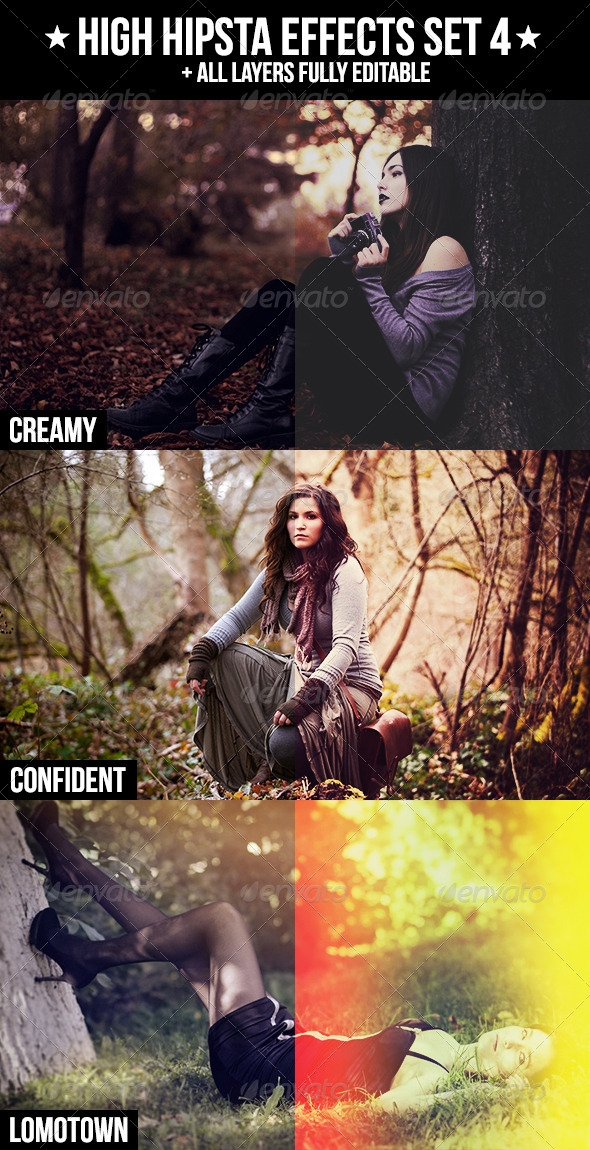 High Hipsta Effects Set 4 - Photo Effects Actions