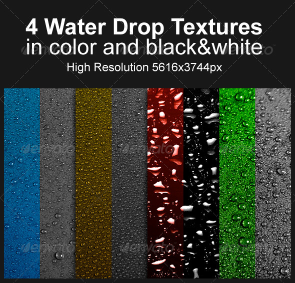 GraphicRiver 4 Water Drop Textures 4240827 GraphicRiver 4 Water Drop Textures 4240827