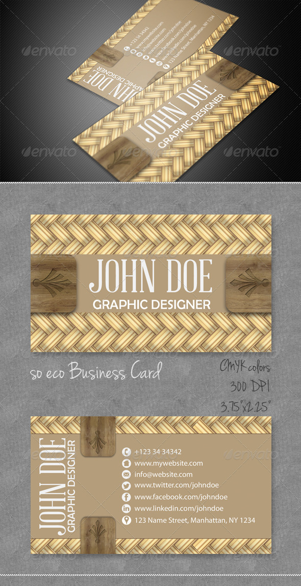 GraphicRiver Wicker Business Card 4056044 GraphicRiver Wicker Business Card 4056044