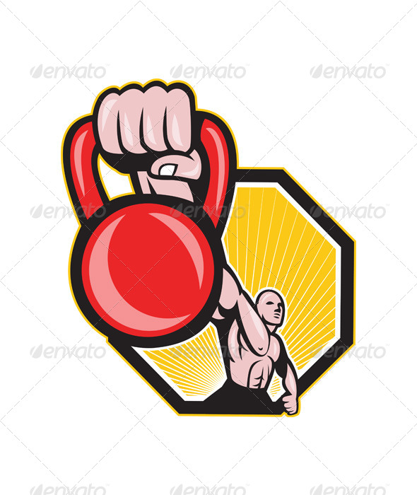 GraphicRiver Crossfit Training Lifting Kettlebell Front 4243558 GraphicRiver Crossfit Training Lifting Kettlebell Front 4243558