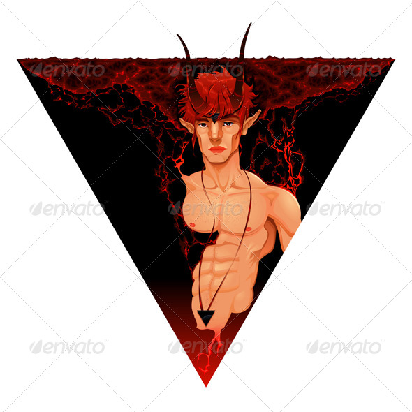 GraphicRiver Mythological Demon with Fire 4243561 GraphicRiver Mythological Demon with Fire 4243561