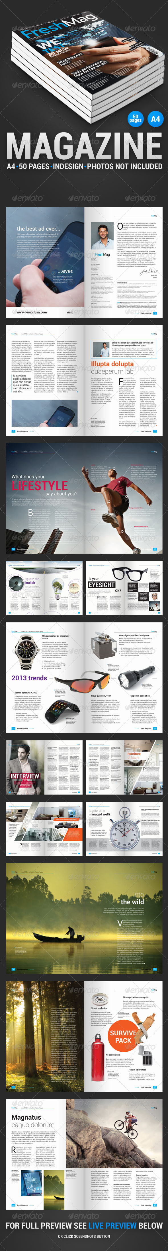 GraphicRiver FreshMag 50 pages magazine 4245093 GraphicRiver FreshMag 50 pages magazine 4245093