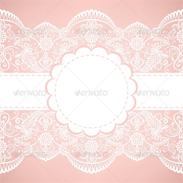 Template for wedding, invitation or greeting card with lace fabric ... Template for wedding, invitation or greeting card with lace fabric ...