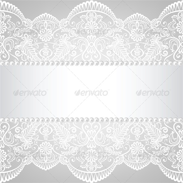 GraphicRiver Pearl Frame and Lace Background 4245881 GraphicRiver Pearl Frame and Lace Background 4245881