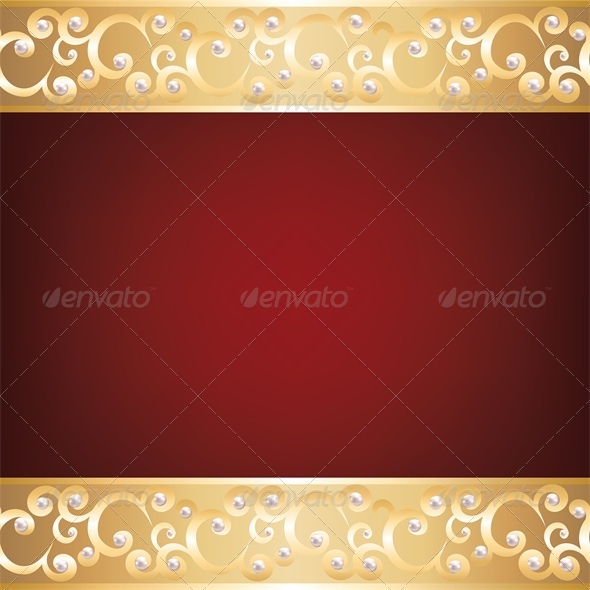 GraphicRiver Background with Gold Jewelry Frame and Pearls 4245903 GraphicRiver Background with Gold Jewelry Frame and Pearls 4245903
