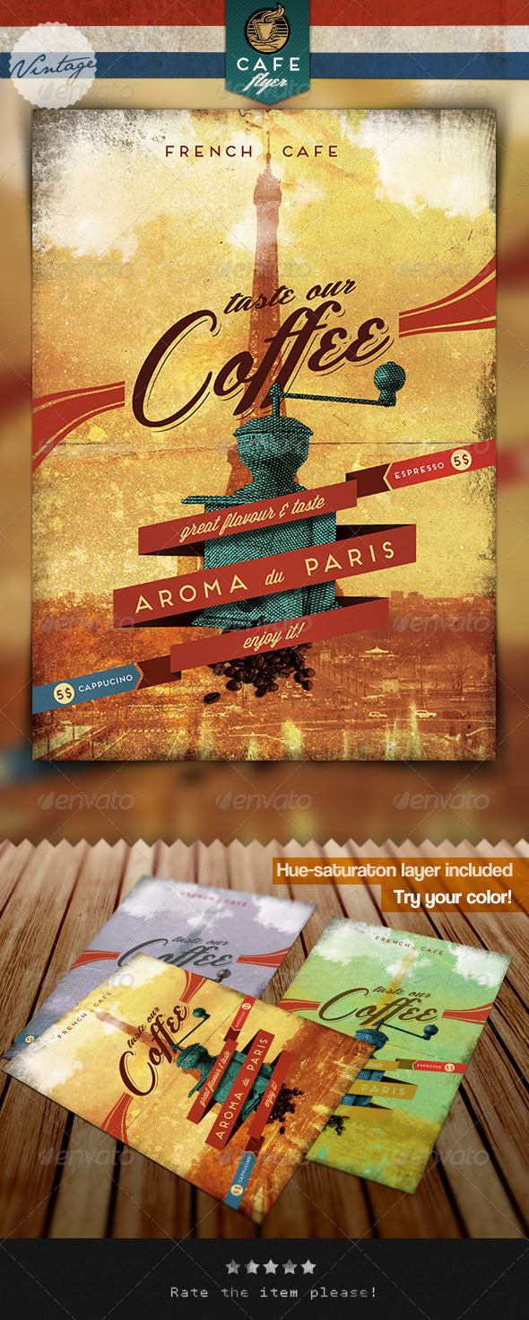 GraphicRiver Old Coffee Flyer 4248331 GraphicRiver Old Coffee Flyer 4248331