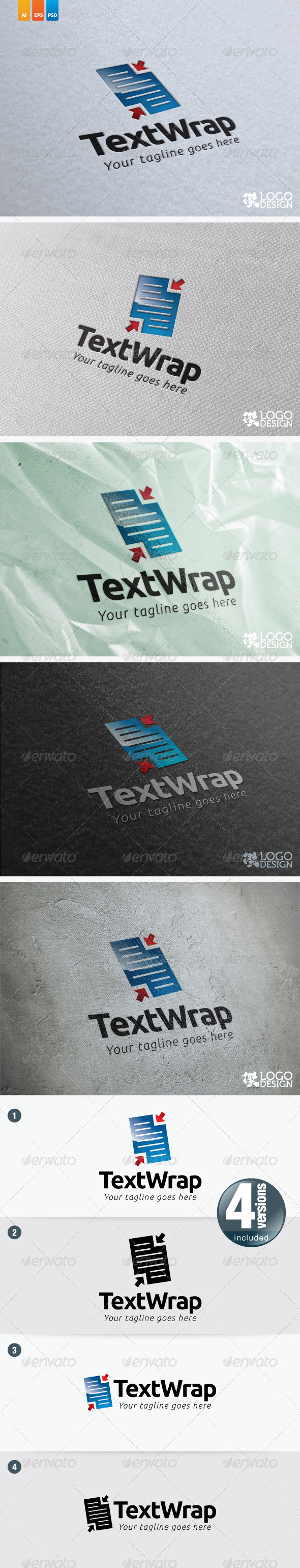 TextWrap - Objects Logo Templates
