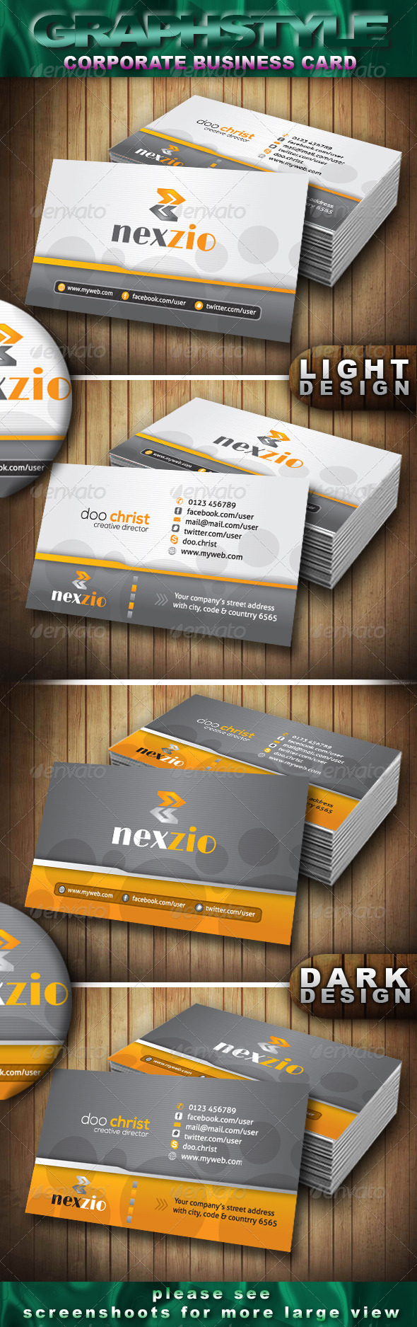 GraphicRiver nexzio corporate business card 4043927 GraphicRiver nexzio corporate business card 4043927