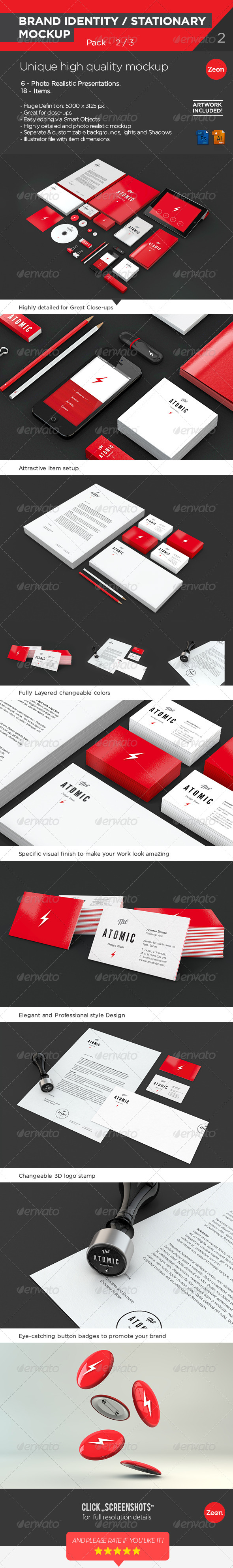 GraphicRiver Brand Identity Stationary Mockup Pack 2 3 4254493 GraphicRiver Brand Identity Stationary Mockup Pack 2 3 4254493