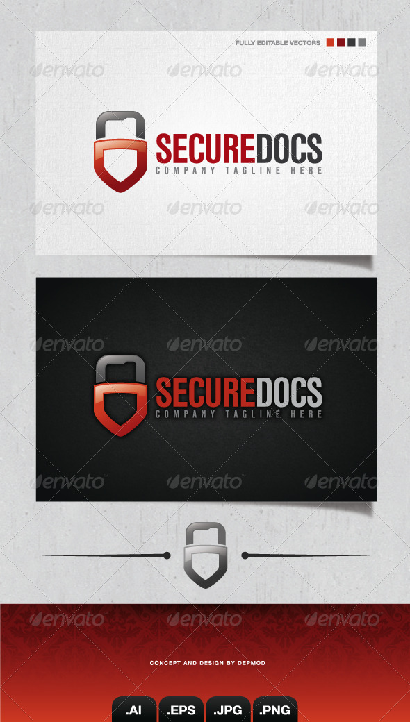 GraphicRiver Secure Docs Logo 4254894 GraphicRiver Secure Docs Logo 4254894