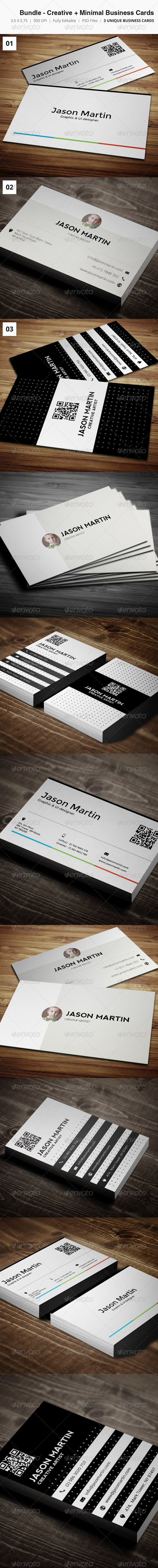 GraphicRiver Bundle Creative and Minimal Business Cards 4069663 GraphicRiver Bundle Creative and Minimal Business Cards 4069663