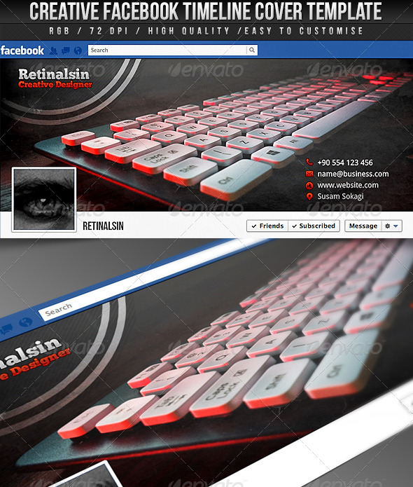 GraphicRiver Creative FB Timeline Cover 4258287 GraphicRiver Creative FB Timeline Cover 4258287