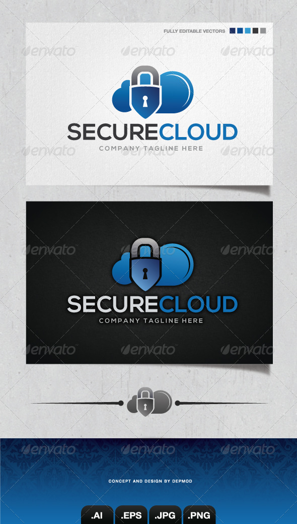 Secure Cloud Logo - Objects Logo Templates