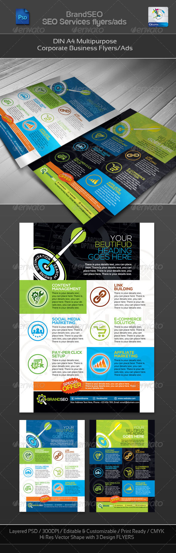 GraphicRiver BrandSEO Corporate SEO Business Flyer Ad 4267406 GraphicRiver BrandSEO Corporate SEO Business Flyer Ad 4267406