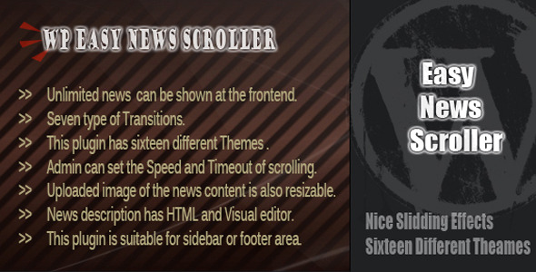 WP Easy News Scroller - CodeCanyon Item for Sale