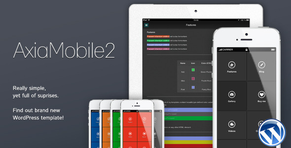 ThemeForest AxiaMobile2 Multipurpose Mobile Template 4236712 ThemeForest AxiaMobile2 Multipurpose Mobile Template 4236712