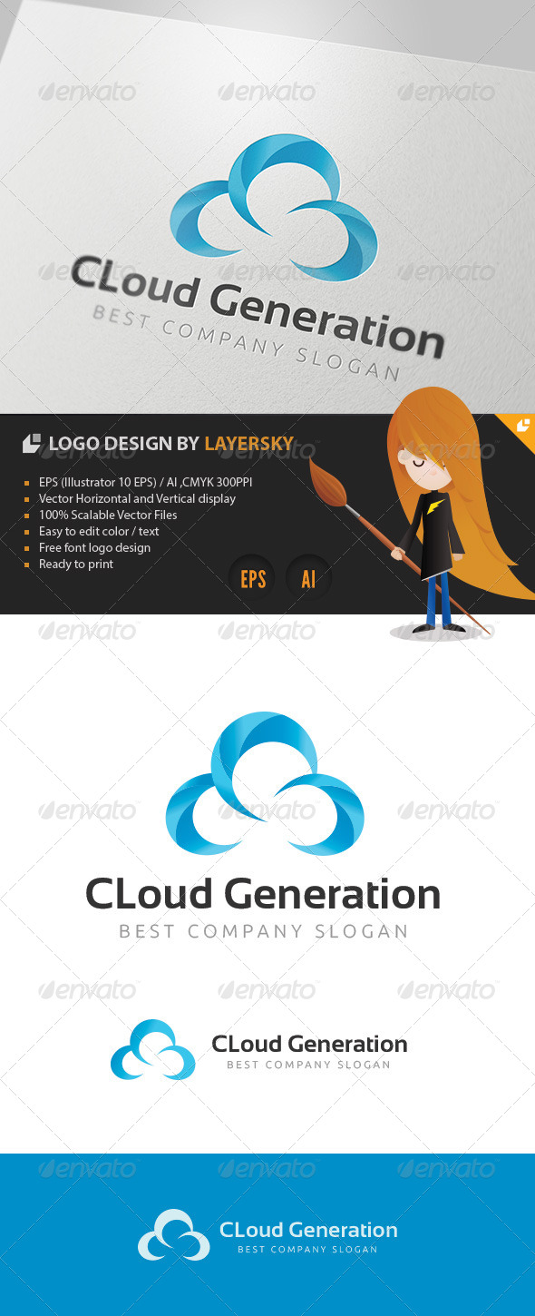 GraphicRiver Cloud Generation Logo 4177553 GraphicRiver Cloud Generation Logo 4177553
