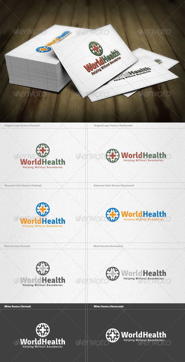 GraphicRiver World Health Logo 4279366 GraphicRiver World Health Logo 4279366