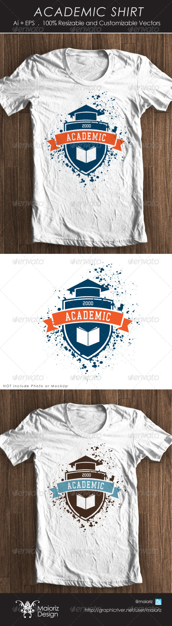 GraphicRiver Academic Tshirt 4280198 GraphicRiver Academic Tshirt 4280198