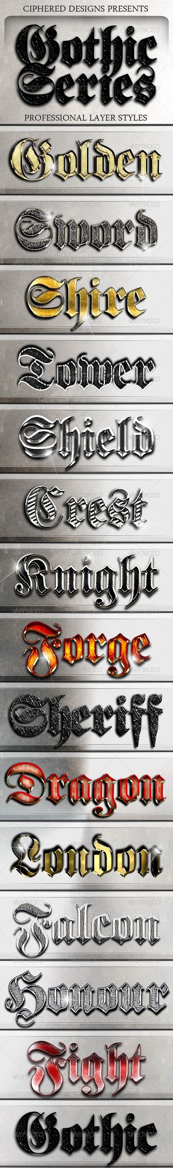 GraphicRiver Gothic Series Professional Layer Styles 4288178 GraphicRiver Gothic Series Professional Layer Styles 4288178