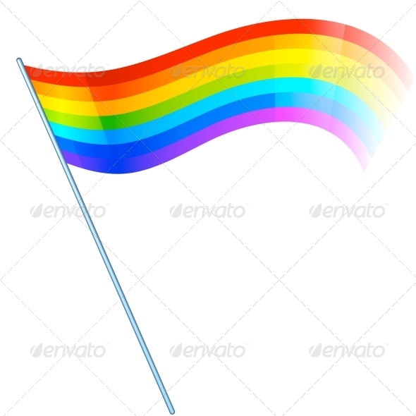 GraphicRiver Abstract Vector Rainbow Flag 4289042 GraphicRiver Abstract Vector Rainbow Flag 4289042